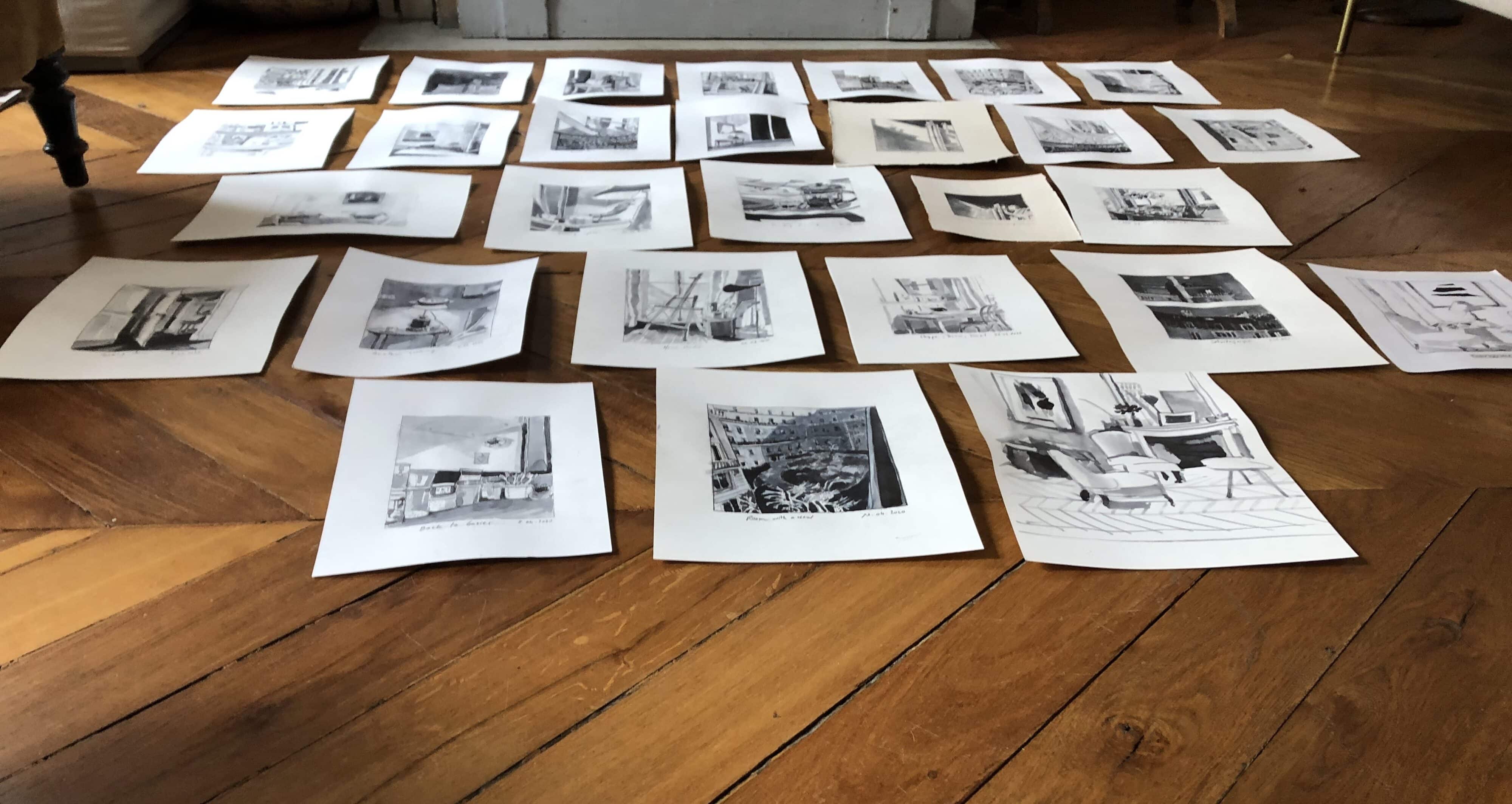 Un jour, un dessin / Lockdown drawings (2020)